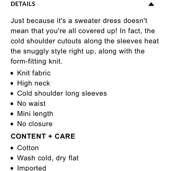 Torrid Cold-shoulder Sweater Dress - Picture 4 of 4